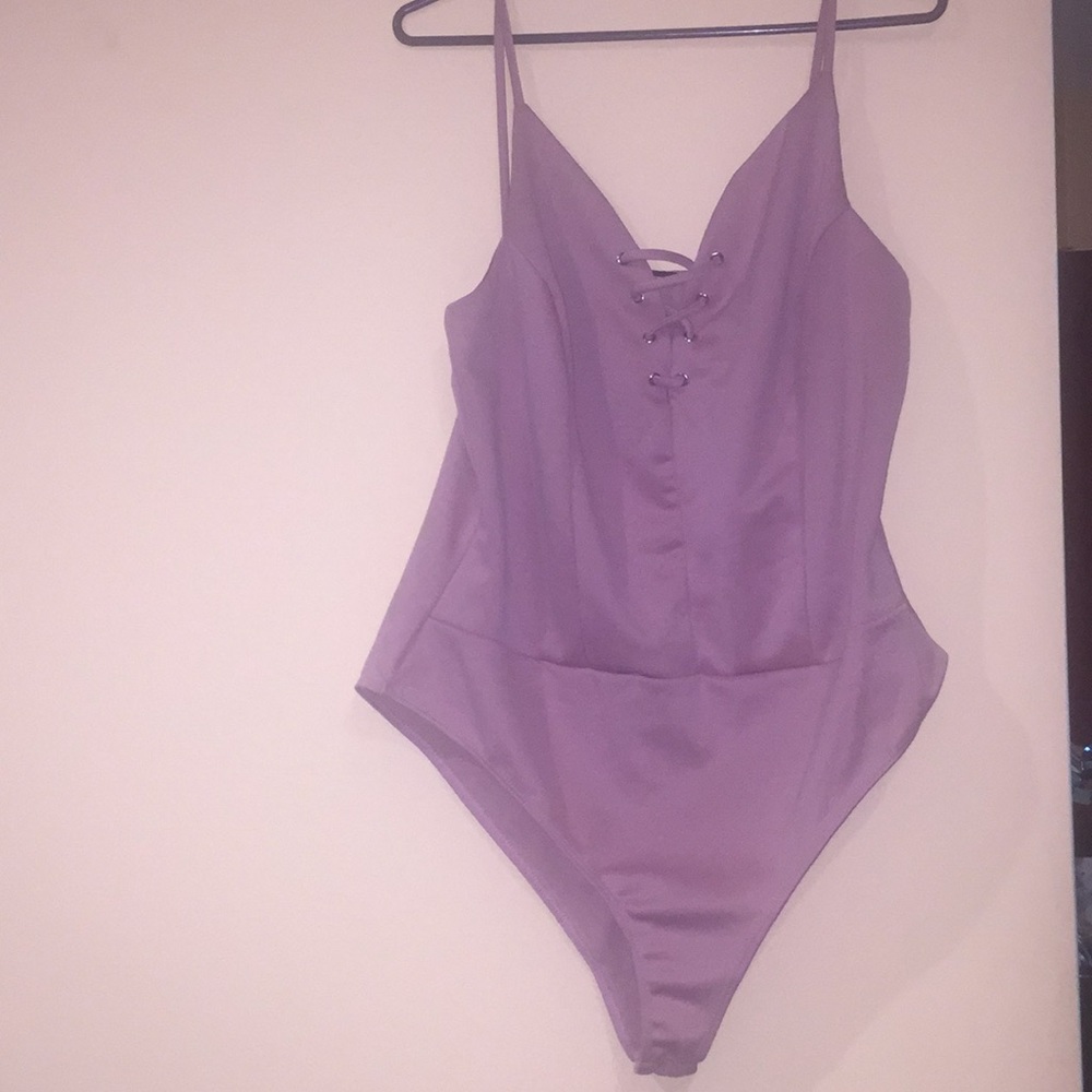 Charlotte Russe pink 1x bodysuit